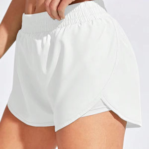 กางเกงขาสั้นออกกำลังกายเอวสูงสำหรับผู้หญิง ยกกระชับสะโพก ควบคุมหน้าท้อง ยืดหยุ่นได้ เหมาะสำหรับฟิตเนส ยิม และการฝึกซ้อม - Product Image 1