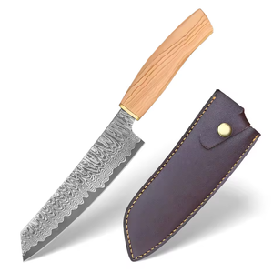 บริการขายส่ง มีดเชฟมืออาชีพ PRESTIGE BLADES คุณภาพพรีเมียม แบบกำหนดเองได้ รับผลิตแบบ OEM ODM ด้ามไม้เนื้อแข็ง เหล็กดามัสกัส - Product Image 1