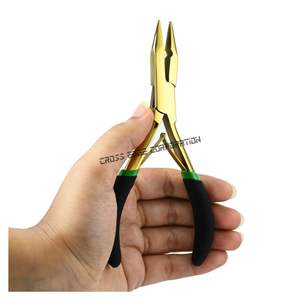 Outils d'extension de cheveux en gros avec ouverture de sertissage de perles Pince d'extension de cheveux compacte et légère avec outil à double ressort - Product Image 2