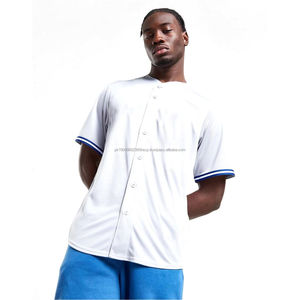 Dernier maillot de baseball respirant personnalisé pour hommes, vêtements de sport d'équipe collégiale personnalisables, propre uniforme avec motif en filet - Product Image 1