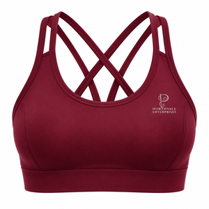 Soutien-gorge de sport personnalisé, respirant, sans coutures, léger, écologique, pour femme, à une épaule, coupe courte, grande taille, maintien moyen - Product Image 2
