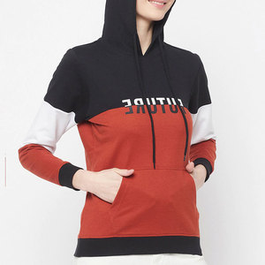 Sweat-shirt à capuche raglan pour femme, design personnalisé, bicolore, performance athlétique, vêtements de sport professionnels, nouveauté 2026 - Product Image 5