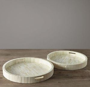 Plateau de service en marbre blanc naturel pour une présentation classique des repas et une organisation élégante de la cuisine - Product Image 5