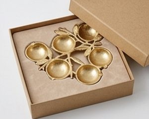 Plateau élégant au design grenade, vaisselle moderne pour la cuisine, plateau de service pour la maison, les mariages, les restaurants et les événements - Product Image 6