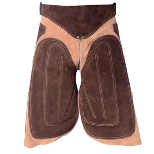 Chaps de fermeur en cuir faits main, qualité supérieure, grade professionnel, cuir véritable, luxe, nouvelle arrivée, marque ZIQ, couleur personnalisée - Product Image 2