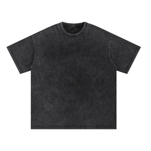 เสื้อยืดคอกลมผู้หญิงแบบหนาพิเศษ คุณภาพสูง สไตล์สตรีทแวร์ ล้างสีแบบแอซิดวอช เสื้อยืดเปล่าพร้อมสีและขนาดที่กำหนดเองได้ - Product Image 4