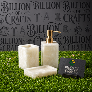 Collection d'accessoires de salle de bain contemporains en résine : Distributeur de savon, gobelet, porte-savon – Décoration de luxe pour l'hôtellerie - Product Image 6