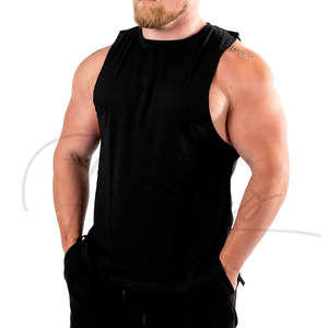 Débardeurs sans manches personnalisés pour hommes, très demandés, 100 % coton, séchage rapide, respirants, écologiques, pour la musculation, la gym et l'entraînement - Product Image 3