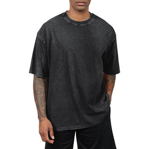 Camisetas 100% Algodón, Estampado Personalizado, Estilo Vintage, Lavado Ácido, Streetwear, Básicas, Holgadas, Unisex, Cómodas, Cortas - Product Image 1