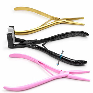 Pinzas de Presión para Extensiones de Cabello de Acero Inoxidable de 7 Pulgadas, Opciones Personalizadas, Herramienta de Presión para Extensiones de Cabello de Alta Calidad - Product Image 1