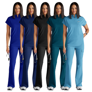 High Quality Breathable Unisex Nursing Scrub Sets Straight Pants Tall Hospital <b>Uniforms</b> Cute <b>Sexy</b> Custom Logo Jersey - Product Image 6