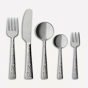 Vintage Style 4 Piece Stainless Steel <b>Cutlery</b> <b>Set</b> with Dishwasher Safe Metal Flatware for Camping Outdoor Dining and <b>Travel</b> Uses - Product Image 5