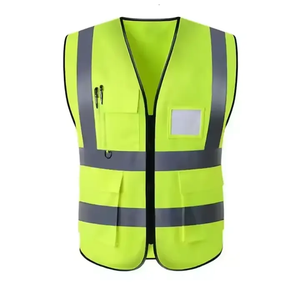 Gilet de sécurité haute visibilité NESTA SPORTS en maille de haute qualité, gilet de protection du travail à haute visibilité avec poches - Product Image 3