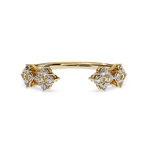แหวนหมั้นเพชรทรงกลมเจียระไนแบบคลาสสิกสำหรับผู้หญิง ทองคำขาว 14k - Product Image 2