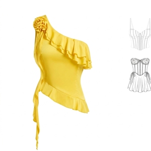 Débardeur de sport court personnalisé pour femme, très extensible, pour entraînement en salle de sport, sans manches, fournisseur de vêtements de fitness en marque blanche - Product Image 3