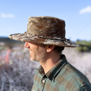 Chapeaux en cuir de vachette de qualité supérieure, taille plus, faciles à porter, pour hommes, fabrication professionnelle, chapeaux en cuir de vachette en vente en ligne - Product Image 3