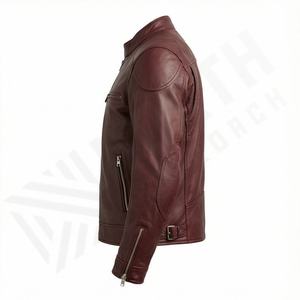 Chaqueta de Motociclista de Cuero Genuino para Hombre de la Mejor Calidad, Nueva Colección de Invierno, Chaquetas de Motocicleta con Protecciones Desmontables Personalizadas - Product Image 3