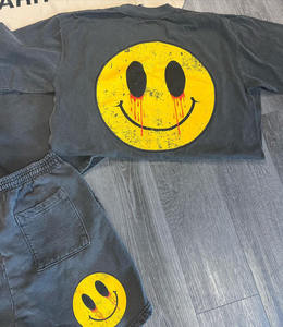 ชุดเสื้อสวมหัวพิมพ์ลายดิจิทัลสำหรับผู้ชายเสื้อซักเสื้อสไตล์วินเทจผ้า100% เสื้อกางเกงไฮสตรีทและเสื้อยืด - Product Image 3