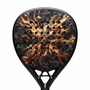 Raqueta de Pádel de Entrenamiento, Fibra de Carbono y Grafito, Ligera, Núcleo de EVA, Marco Resistente, Cara Texturizada, Empuñadura Ergonómica, Control Equilibrado - Product Image 2