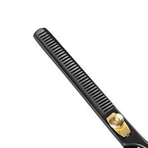 Tijeras de Entresacar Cabello de Acero Inoxidable de 6'' con Punta Ciega para Diestros, Uso en Salón de Belleza, Bajo MOQ, Logotipo Personalizado, Proveedor OEM - Product Image 4
