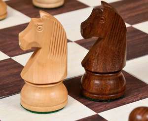 Jeu d'échecs Staunton Premium, style chevalier allemand, en sheesham et bois de buis, roi de 3,75 pouces, édition tournoi classique, au meilleur prix - Product Image 2