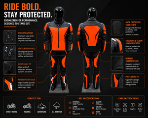 Combinaison de course moto unisexe à manches longues, respirante, coupe-vent, en polyester/coton, personnalisable, de haute qualité - Product Image 6