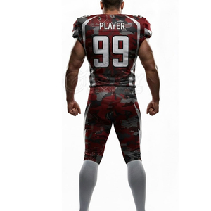 Team Wear American Football Jersey 99 Camouflage Sublimated Moisture Wicking Fitted Sleeveless Men's Adult All Seasons - Product Image 3
