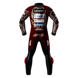 ชุดแข่งรถมอเตอร์ไซค์ Francesco Bagnaia MotoCP รุ่น Rucati 1 ชิ้น ชุดแข่งรถมอเตอร์ไซค์ Rucati หนังวัว/หนังจิงโจ้ สำหรับขี่มอเตอร์ไซค์บนสนาม/ขี่มอเตอร์ไซค์  ระดับ CE 2 - Product Image 2