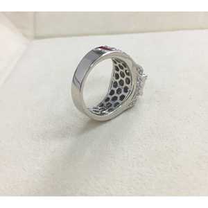 Bagues en diamant véritable 1,97 ct, diamant blanc naturel rond et taille princesse, bague de fiançailles et de mariage pour femme en argent sterling 925 - Product Image 3