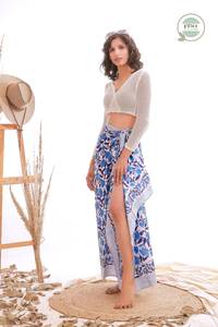 OEM Summer Floral Printed Cotton <b>Sarongs</b> Animal Pattern <b>Bikini</b> Cover Pareo Mandala Beach Towel Breathable Quick Dry Minimum - Product Image 6