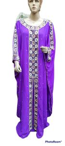 Caftán Marroquí, Hermoso Caftán de Colores, Caftán Tradicional Musulmán, Trabajo Hecho a Mano con Cuentas de Piedra, Nuevo Diseño Marroquí 2026 - Product Image 4