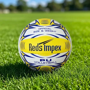 Balón de Voleibol Cosido a Máquina con Cubierta de PU Suave al Tacto para un Control Mejorado, Entrenamiento, Práctica y Partidos - Product Image 1