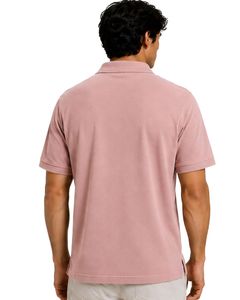 Polo Personalizado Rosa Claro para Hombre, Manga Corta, Tela de Algodón Piqué, Diseño Liso Informal, Cuello Camisero, Clásico de Verano - Product Image 2
