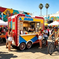 Chariot compact pour mini-crêpes et Nutella avec distributeur de crêpes et garniture aux noisettes pour foires européennes
