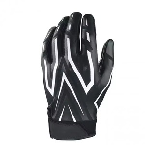 Wholesale Price American Football Receiver Lightweight Leather <b>Sticky</b> Hand Grip Anti-slip Comfortable Soft Stretch Sports Gloves - Product Image 1