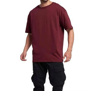 T-shirt de sport pour homme 100 % coton de haute qualité, coupe ample, logo personnalisé sérigraphié, tailles XS, respirant, tricoté, 260 grammes, coupe oversize - Product Image 4