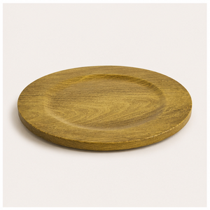 Assiettes rondes en imitation bois, vente en gros, sous-assiettes rustiques à grain naturel pour réceptions de mariage et tables d'événements élégantes - Product Image 5