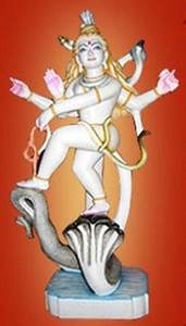 Sculpture exclusive de Shankar Ji en marbre blanc de Makrana, faite à la main, avec une main bénie en position assise, pour la prière, la maison, le bureau - Product Image 3