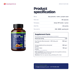 Cápsulas Herbales para la Salud de la Próstata para Hombres Adultos, Suplemento Dietético para el Tratamiento de la Próstata Masculina - Product Image 5