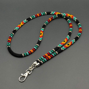 Lanière brodée de perles avec taille personnalisée, design portable, faite à la main, colorée, moderne, pour la rentrée scolaire et les fêtes - Product Image 6