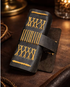 Carnets et journaux en cuir véritable faits à la main, carnets de croquis, agendas vintage, impression de logo personnalisée, papier écologique personnalisé - Product Image 4