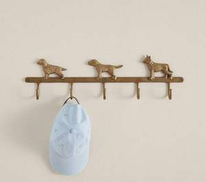 Nordic Gold Brass Stag Wall <b>Hook</b> Decorative Deer Antler Animal <b>Single</b> <b>Coat</b> Hanger Luxury Towel Key Holder Hardware Bracket - Product Image 2