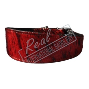 Collar y Correa de Cuero a Rayas para Perro Whippet de Lujo, Ecológico, con Gancho de Latón Resistente y Acolchado Suave para Perros Pequeños/Medianos/Grandes - Product Image 2