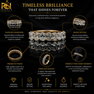Oval Cut Lab Grown Diamond Half Eternity Band 18K Gold Shared Prong <b>Stacking</b> <b>Ring</b> Women | OEM ODM Wholesale Jewelry B2B Supplier - Product Image 5