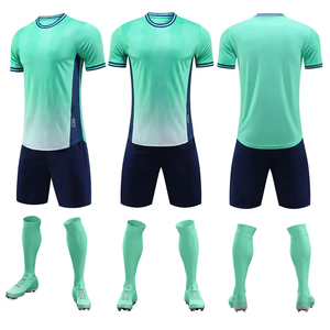 Uniforme de Fútbol Personalizado con Estampado por Transferencia de Calor para Hombre, Cuello Alto, Manga Corta, Absorbe la Humedad, Protección UV, Elástico en Cuatro Direcciones - Product Image 5