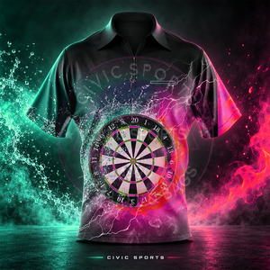 Maillot de fléchettes personnalisé avec votre propre logo, sublimation, jersey unisexe 100% polyester, uniforme d'équipe léger - Product Image 2