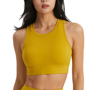 Sujetador deportivo sin costuras para mujer, con efecto push-up, para venta en línea, ropa de gimnasio, sujetador deportivo para yoga, con relleno. - Product Image 1