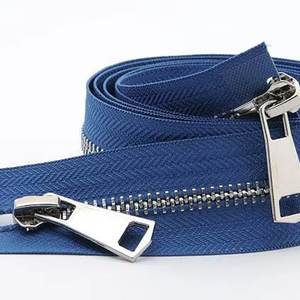 High Quality Direct Factory Multi-color Double Slider Metal <b>Zipper</b> Cheap <b>Zipper</b> Wholesale - Product Image 6