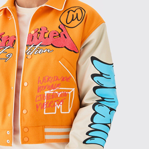 Chaqueta Varsity Clásica para Hombre al por Mayor, Chaqueta Universitaria con Letras de Alta Calidad, Estilo Casual y Urbano - Product Image 6