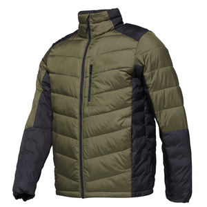 Chaqueta Acolchada con Cuello Alto para Hombre, Chaqueta de Invierno Cálida y Aislante, Chaqueta Ligera con Cierre Completo para Clima Frío, Informal para Exteriores - Product Image 3